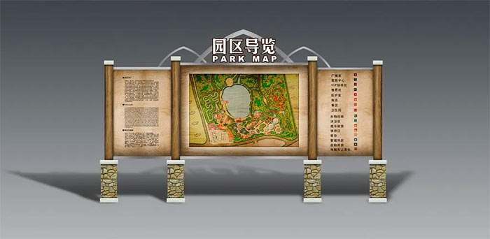 景区导视标识牌设计都包含了哪些标识牌?